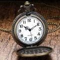 Vintage bronze classic car design Quartz pocket watch men's souvenir gift collection. 