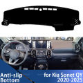 For Kia Sonet QY 2020 2021 2022 2023 2024 2025 Dashboard Cover Dash Board Mat Carpet Pad Sunshade Cushion Car Visor Accessories.