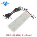 Breadboard Jumper Wire Kit MB102 Breadboard 830 Point Solderless Pcb Test Develop Bread Board Jumper Cable Electronics Diy Kits. 