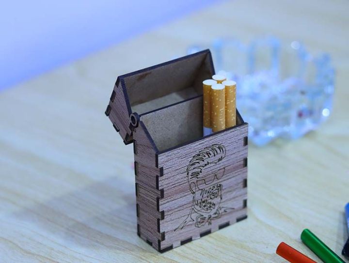 Cigarette Box Wooden Cigarette Case