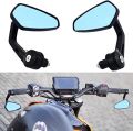 Cafe Racer Motorcycle Handlebar End Mirror Diamond Shape Motorcycle Side Mirror. 