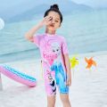 Frozen Print Swimming Costume For Baby Girl Age 5-8. 