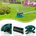 Automatic Lawn Water Sprinkler 360 Degree 3- Arm Rotating Sprinkler System. 