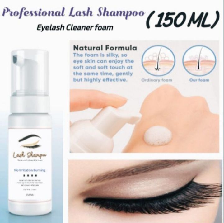 Eyelash Shampoo Foam for Cleaning Eyelash Extension Foam Cleanser 150ML