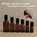 1Pcs 5ml 10ml 15ml 20ml 30ml 50ml Empty Brown Roll On Glass Bottles Roller Ball For Perfume Essential Oil Liquid Substances. 