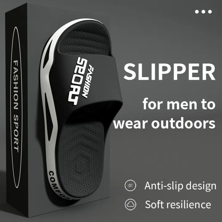 High%20Quality%20Men's%20Summer%20Fashion%20Thick%20Sole%20Sandals,Viral%20Beach%20Pool%20Slides,Non-Slip%20Bathroom%20Slippers,Trendy%20Male%20Sports%20Shoes%20-%20Image%208