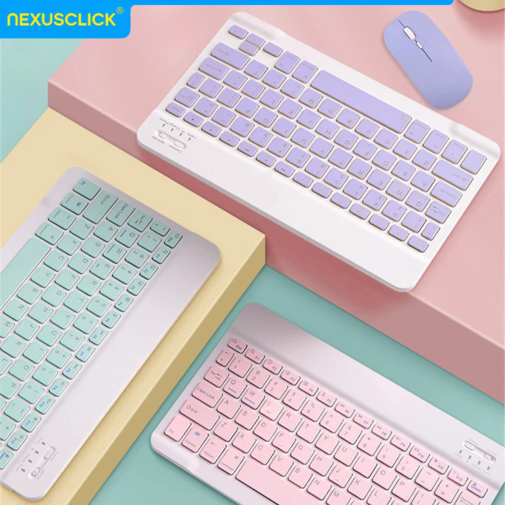 NexusClick%20Bluetooth%20Keyboard%20Mouse%20combo%20For%20iPad%20Xiami%20%20%20Phone,Slim%20Mini%20Wireless%20Keycaps%20For%20Android%20IOS%20Windows%20-%20Image%202