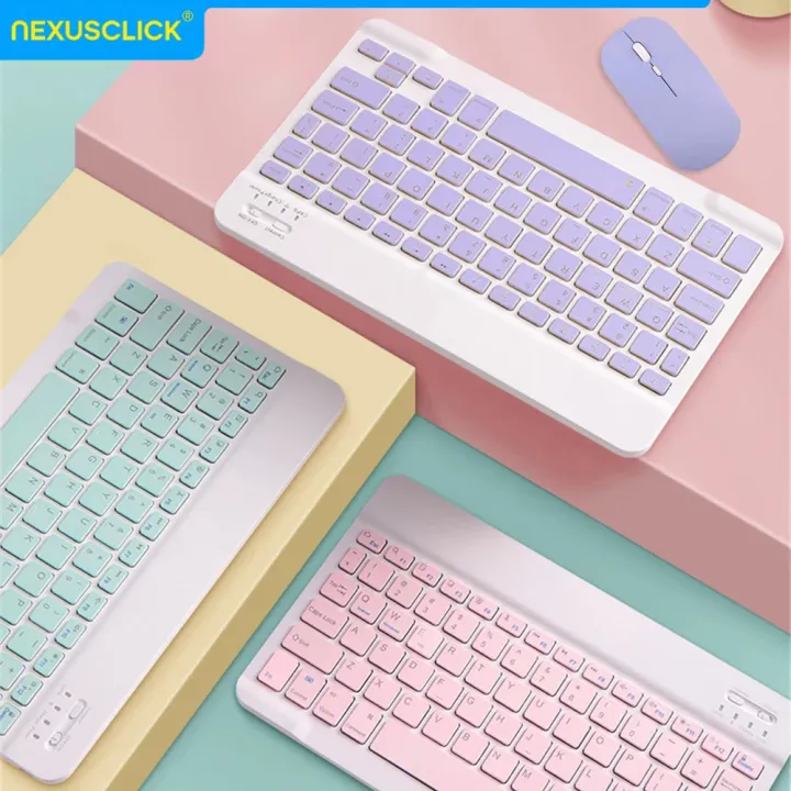 NexusClick%20Bluetooth%20Keyboard%20Mouse%20combo%20For%20iPad%20Xiami%20%20%20Phone,Slim%20Mini%20Wireless%20Keycaps%20For%20Android%20IOS%20Windows%20-%20Image%202