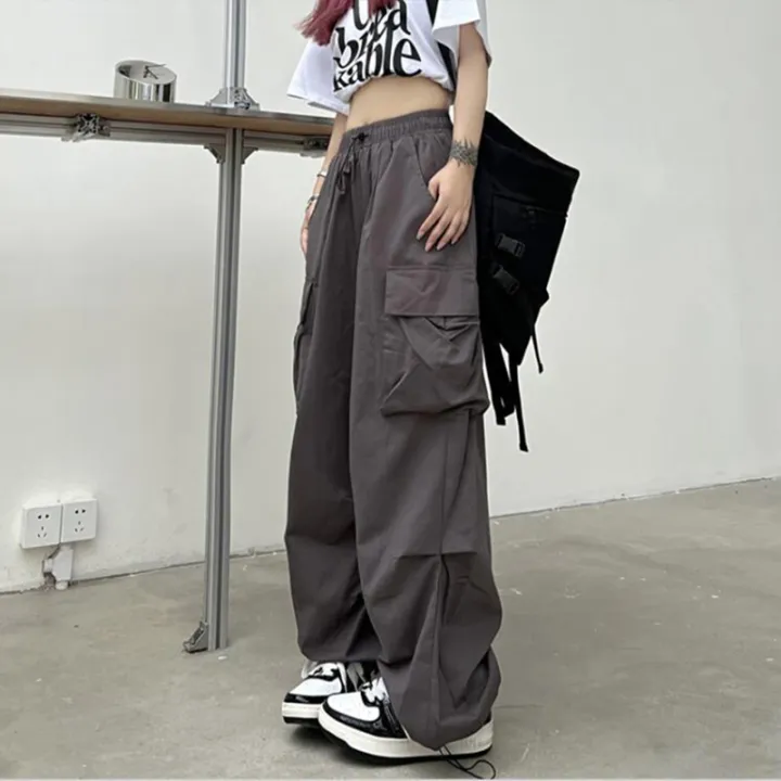 Women%20Y2K%20Streetwear%20Cargo%20Pants%20Vintage%20Fashion%20High%20Waist%20Baggy%20Trousers%20Female%20Loose%20Sweatpants%20Wide%20Leg%20Joggers%20Trousers%20-%20Image%203