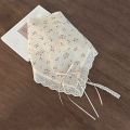 Summer fresh lace hair band, silk scarf, hair accessory, retro country style headwear, Bohemian style, travel to the seaside.