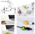 Cable Organizer Multipurpose Silicone USB Wire Cable Winder Flexible Cable Management Clips Cable Holder. 