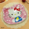 My Melody Sanrio Dinner Plate Hello Kitty Anime Baby Children Kawaii Saucer Tableware Cute Fruit Plates Cartoon Snacks Tray Gift. 