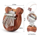 8 Key Mini Kalimba High Quality Exquisite Finger Thumb Piano Marimba Musical Good Accessory Pendant Gift,Valentine's Day. 
