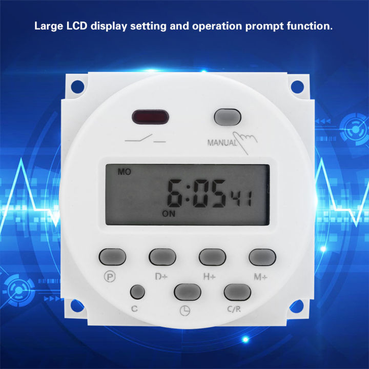 Mini Digital Timer Module CN101A 12V Mini LCD Digital Microcomputer Control Power Timer CN101A ...