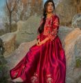 Fancy jacket Maxi 3pc Embroidered jacket + Embroidered maxi+ trouser Fine quality stitching Fine Stuff. 