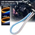 2Pcs Motorcycle Turn Signal Lamp LED Daytime Running Lights Tail Light DRL Waterproof Decoration Strip Motor Brake Flowing Light.