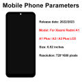 OEM 6.52" For Xiaomi Redmi A1 Plus Display A1+ 220733SFG LCD Touch Screen Digitizer Assembly Parts For Redmi A2 Display A2 Plus.