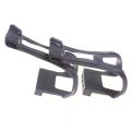 1Pair Bike Strapless Toe Pedal Clips Black Ultra-light Bicycle Pedal Half Clips With Screws Cycling Accessories. 