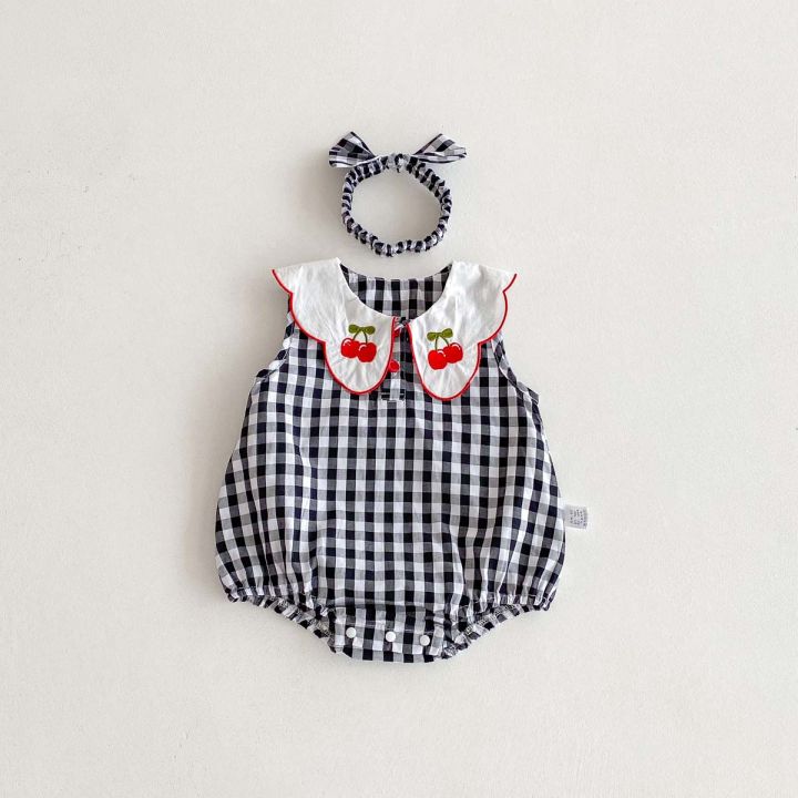 Korean-style%20summer%20baby%20girl%20cherry%20embroidered%20plaid%20sleeveless%20jumpsuit,%20baby%20girl%20comfortable%20and%20cute%20sleeveless%20jumpsuit%20w%20-%20Image%208