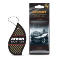 Areon Sport Lux - Areon Hanging Quality Perfume Card For Car, Office & Home - Areon Cardboard Air Freshener - Best Purfume Card (Silver/Gold/Platinum). 
