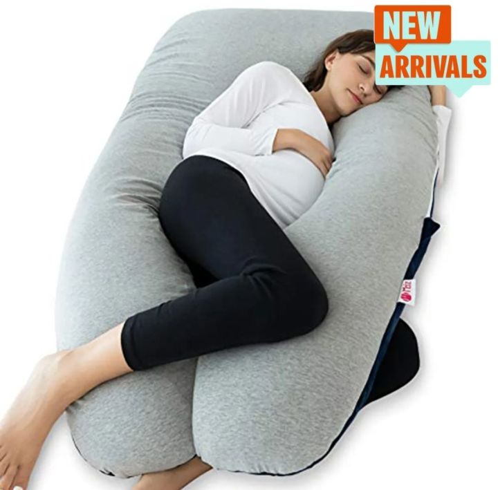 Highly%20Comfortable%20Maternity%20Pillow%20%20Full%20Body%20Support%20Pregnancy%20Pillow%20-%20Ball%20Fiber%20Filled%20%20U-Shaped%20-%20100%25%20Premium%20Comfort%20-%20Image%203