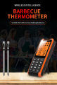 Meat thermometer, accurately measures the temperature of grilled meat, wifi mobile phone connection, multi-language switchable,. 