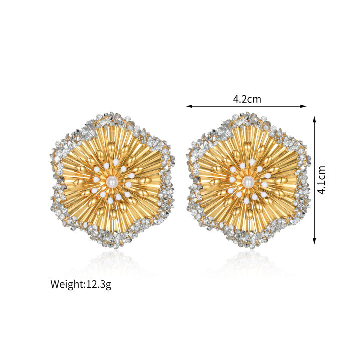 Kissmoon%20Fashion%20Exaggerated%20Flower%20Earrings%20for%20Women%20Girl%20Stainless%20Steel%20Shiny%20Stone-Edged%20Flower%20Earring%20Trendy%20Jewelry%20-%20Image%207