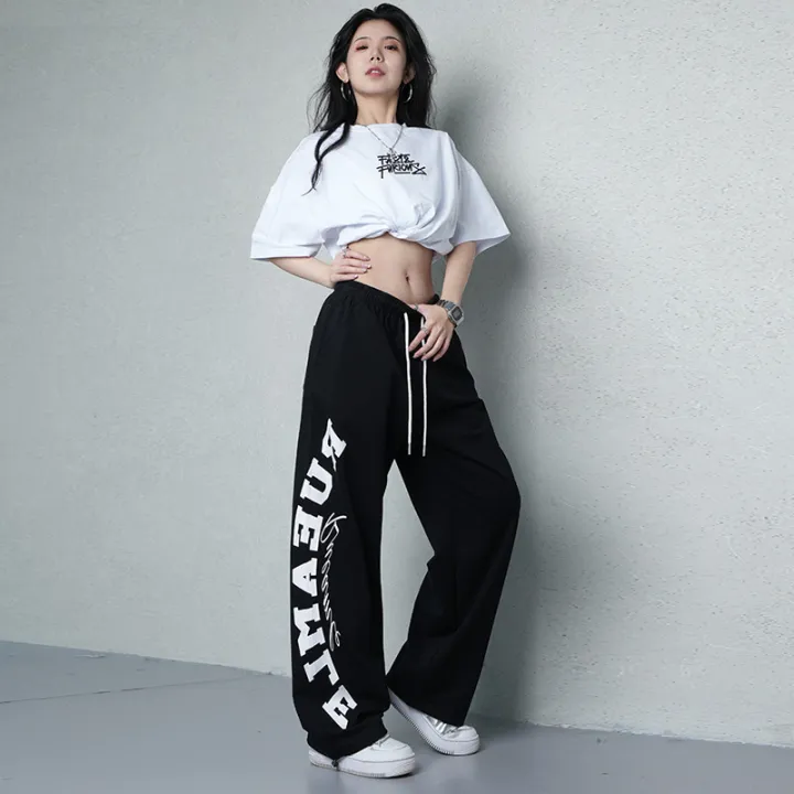 American%20Vintage%20Hip-hop%20Women's%20Pants%20Y2K%20Streetwear%20Letter%20Print%20Sweatpants%20Women%20Street%20Dance%20Fashion%20All-match%20Trousers%20-%20Image%205