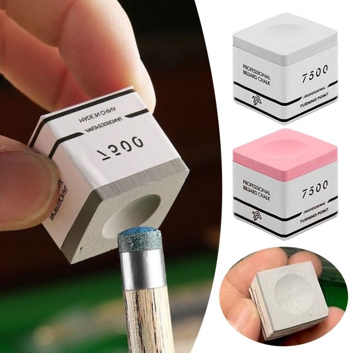 Square TP7500 Billiard Chalk Non-slip Pink/Grey Snooker Neutral Pool Chalk Fine Powder Billiard Pool Chalk Billiard Accessories