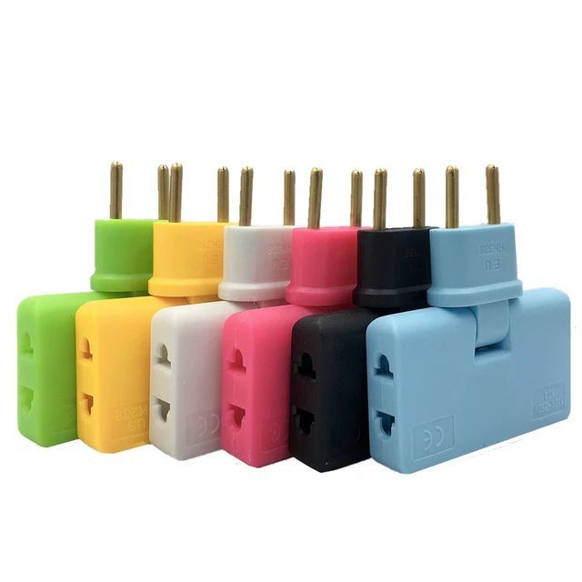 3 in 1 universal rotating wall socket and 2 pin male sockets plug ...