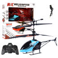 Children'S Toys 3-Channel Gesture Control Hanging Helicopter Remote Control Sensor Flyer Led Lights Rechargeable Durable Compact. 