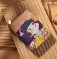Cartoon Girl Casual Money Bag Coin Purse Card Holder Wallet.