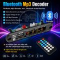 Bluetooth MP3 FM Decoder Module 5V 1A USB TF Audio Player Module with LED Display connect to main Amplifier For Car Party Home Theater Sound System Music.