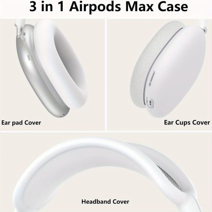 3%20in%201%20Soft%20Silicone%20Skin%20Protector%20Headphones%20Case%20For%20Airpods%20Max%20Cases%20Anti%20Scratch%20Shockproof%20Earphone%20Cover%20Accessories%20-%20Image%203