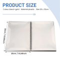 Flexible 40 Pages Piano Music Score Folder A4 Music Book Clip Sheet Note Folder Piano Paper Sheets Music Binder For Practice.