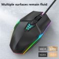 Wired Gaming Mouse 1600 DPI Optical 6 Button USB Mouse With RGB BackLight Mute Mice For Desktop Laptop Computer Gamer Mouse - 123 × 66 × 37mm. 