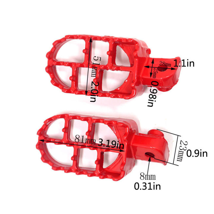 Red%20Foot%20Pegs%20Rest%20Footpegs%20for%20Yamaha%20TW200%20PW50%20PW80%20Fit%20Honda%20CRF50%20CRF70%20KX65%20KLX110%20Pitbike%20Dirt%20Bike%2050-160cc%20Motocross%20-%20Image%205
