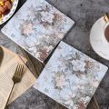 Colorful Printing Napkins Tissue Paper Handkerchief Paper Hotel Square Party Folded Paper Placemats 33*33cm 20pcs/pac 2-Ply. 
