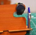 Laser Cut Wooden Personalised Docking Station Men Desk Organizer 4mm DXF and CDR File. 