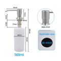 Kitchen Sink Liquid Soap Dispenser Pump Stainless Steel 500ML Liquid Soap Bottle Sink Mount Hand Pressure Soap Dispenser Bottle. 