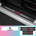 Suzuki Logo 4Pc Door Sill Plate Sticker Suitable For All Suzuki Cars Door Skuff Plate Protector. 