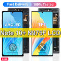 AMOLED TFT Note 10 Plus Screen For Samsung Note 10+ LCD Display 5G N976F Touch Screen +Frame Support S Pen with Fingerprints. 