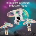 Levitating Luminous Flying Robot Astronaut Toy Aircraft Hand-Controlled Drone Interactive with Lights Outdoor Toys for Kids Gift. 