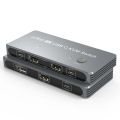 8K USB C KVM Switch Selector, 4K USB C Switch for 2 Computers Share 1 Monitor Keyboard Printer and Mouse, Supports 4K@120Hz, 8K@30Hz Video Compatible with Thunderbolt 3/4, 3 KVM Cables Included. 
