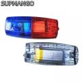 Red Blue LED Shoulder Warning Light Police Shoulder Clip Light Sanitation Worker Safety Patrol Alarm Flash Signal Strobe Lamp. 