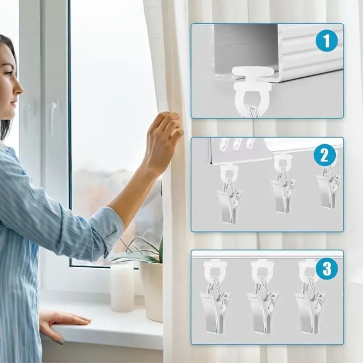 30pcs%20Metal%20Curtain%20Clips%20with%20Nylon%20Rollers%20For%20Curtain%20Rails%20Shower%20Curtains%20Door%20Curtains%20Curtain%20Accessories%20-%20Image%202