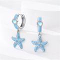 2025 Stud Earrings For Women 925 Sterling Silver Colorful Starfish Shell Sparkling Butterfly Luxury Fine Jewelry Girl's Earrings.