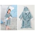 Cotton Baby Robe Bath Towel Cartoon Hoodies Infant Girls Boys Sleepwear Bath Blanket Kids Soft Bathrobe Pajamas Kids Clothing.