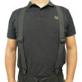 Melo Tough Y back suspenders airport friendly Suspenders,NO buzz with Plastic Clip 1.5 inch fully elastic braces. 