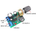LM386 10W Audio Amplifier Board Mono 3.5mm DC 3-12V Volume Control.